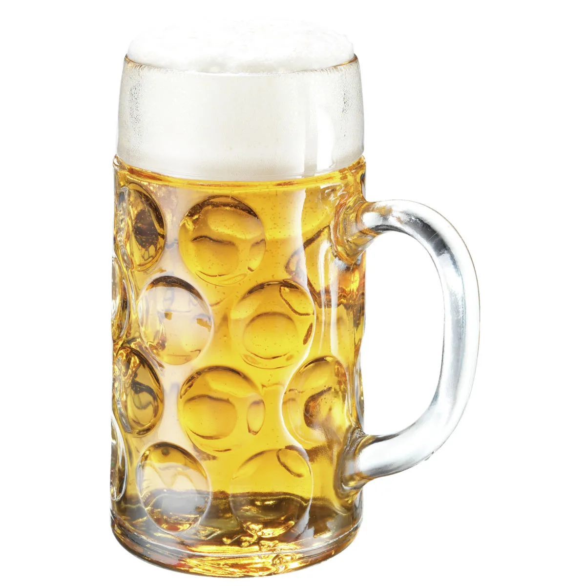 6x Stölzle Boccale da birra con marcatura; 640 ml, 7.6x16 cm (ØxH); trasparente; 0.5 l Segno di riempimento, 6 pz. / Pacco