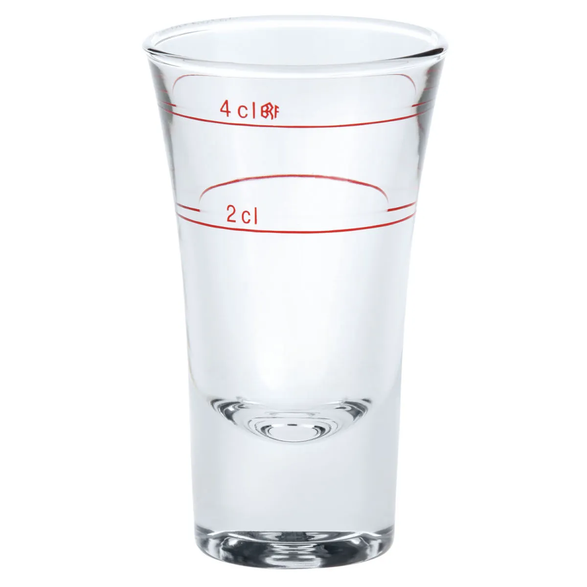 6x Bormioli Rocco Bicchiere grappa Dublino con tacca; 60 ml, 5.2x8.9 cm (ØxH); trasparente; 2 cl & 4 cl Segno di riempimento, 6 pz. / Pacco