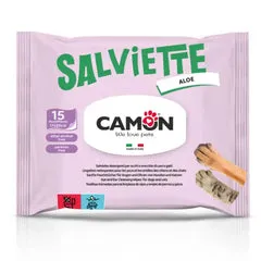 Salviette Detergenti per occhi per cani e gatti Formato 15 pezzi Camon Aloe