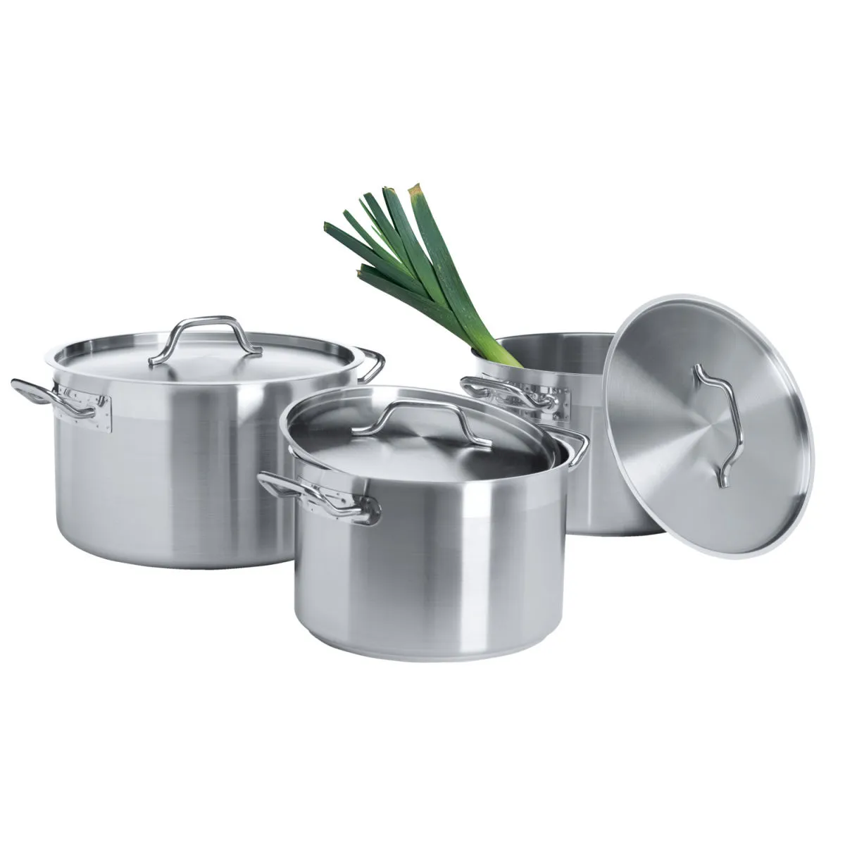 PULSIVA Batteria di pentole Chef 6 pezzi; argento