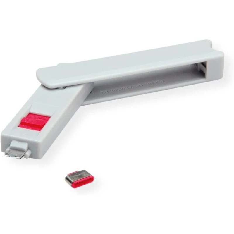 Blocco porta USB-C Roline + chiave di sicurezza