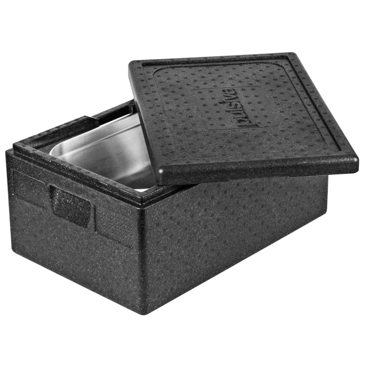 PULSIVA Contenitore isotermico GN 1/1 Eco; 39000 ml, 60x40x28 cm (LxLxH); nero