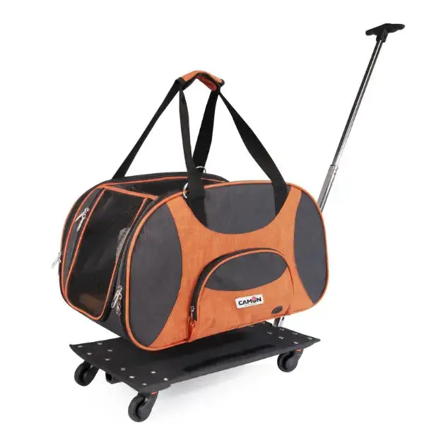 Trasportino con trolley rimovibile Camon 53 x 31 x 31 cm - Trasportino cane
