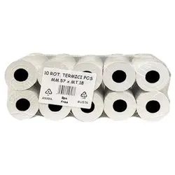 Carta calcolatrice Termica 57 x 38 mm White (10pz) 5205718