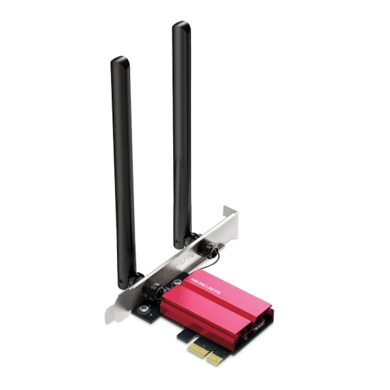 Mercusys MA86XE Adattatore PCIe AXE5400 Wi-Fi 6E Bluetooth 5.2 WPA3