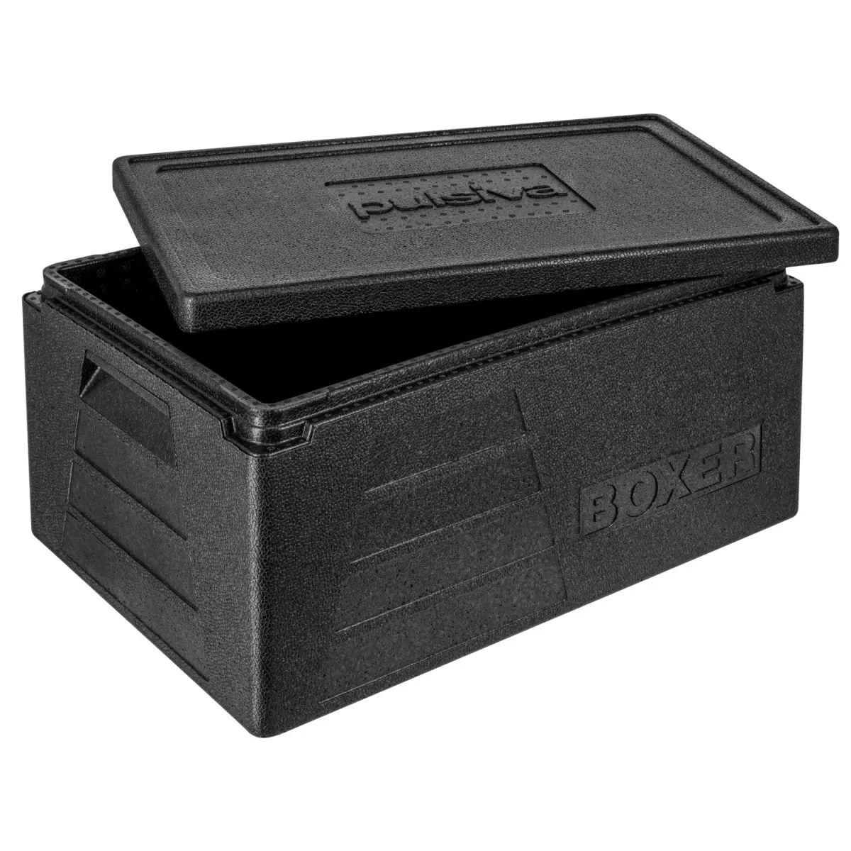 PULSIVA Contenitore isotermico GN 1/1 Boxer; 42000 ml, 60x40x30 cm (LxLxH); nero