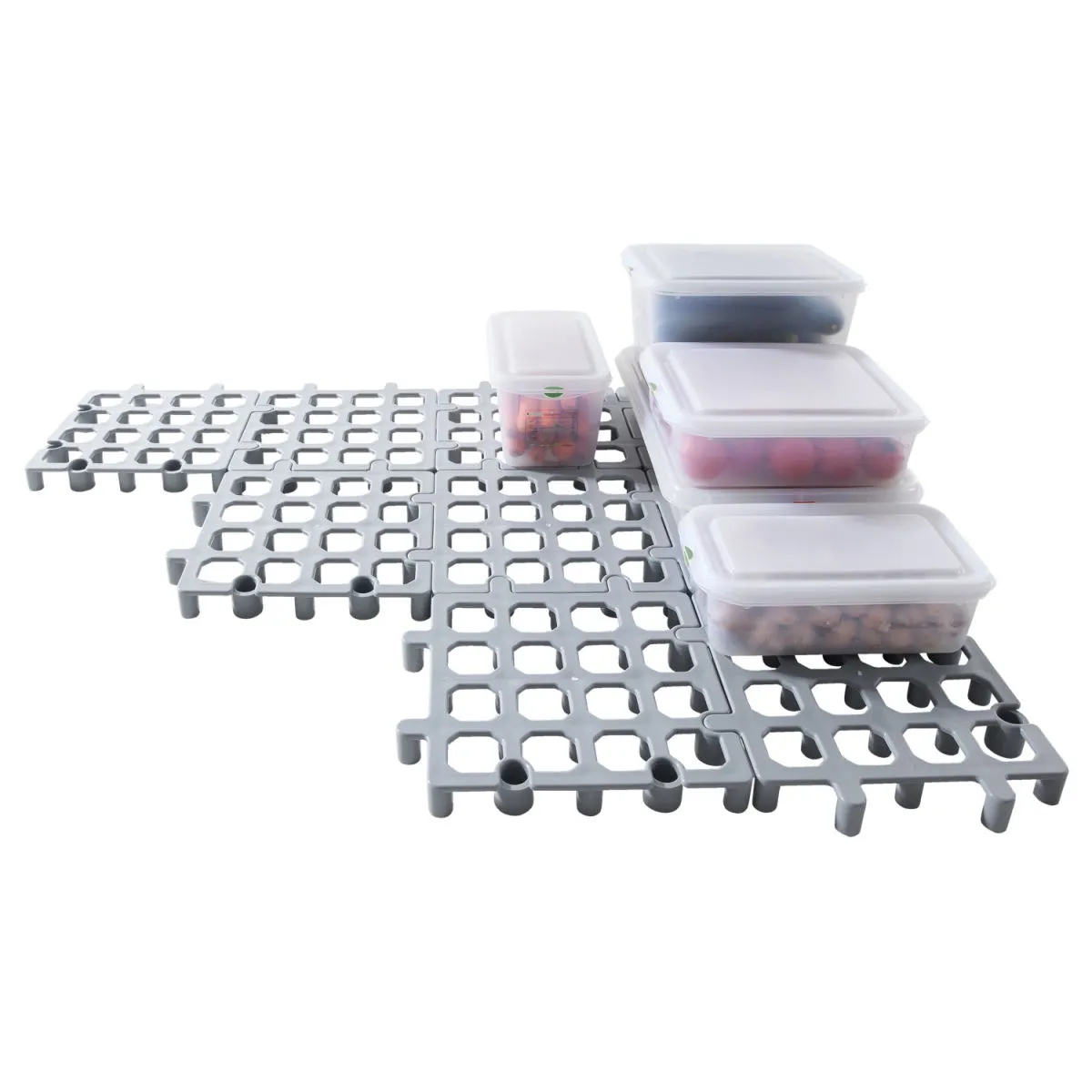 6x PULSIVA Pallett da cucina Common; 33.5x33.5x4 cm (LxLxH); grigio; 6 pz. / Pacco
