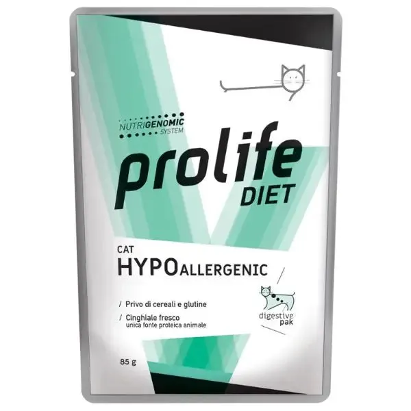 Prolife Veterinary Formula Hypoallergenic 85 gr - Dieta veterinaria per gatti