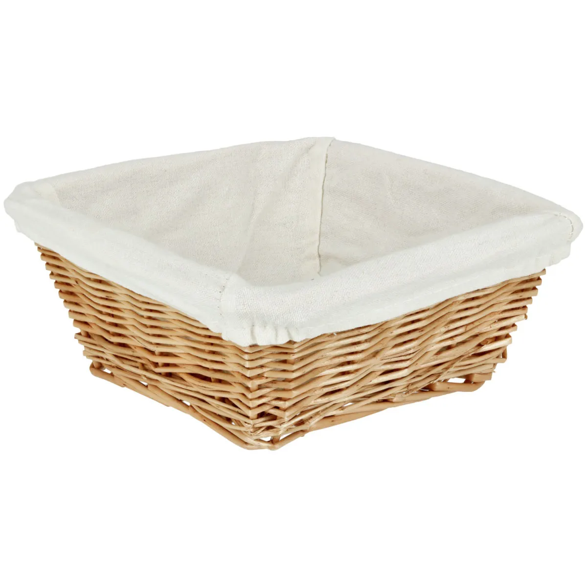 PULSIVA Cestino in vimini Alegra quadrato; 19x19x8 cm (LxLxH); naturale; quadrata