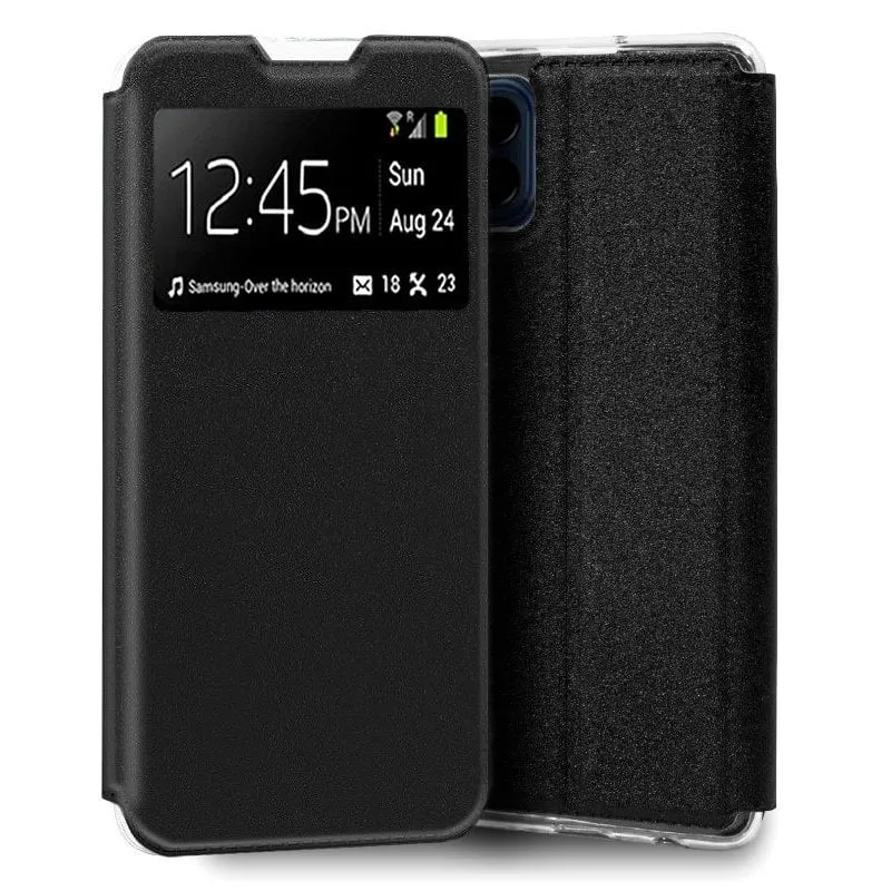 Fantastica custodia nera con flip cover per Samsung M536 Galaxy M53 5G