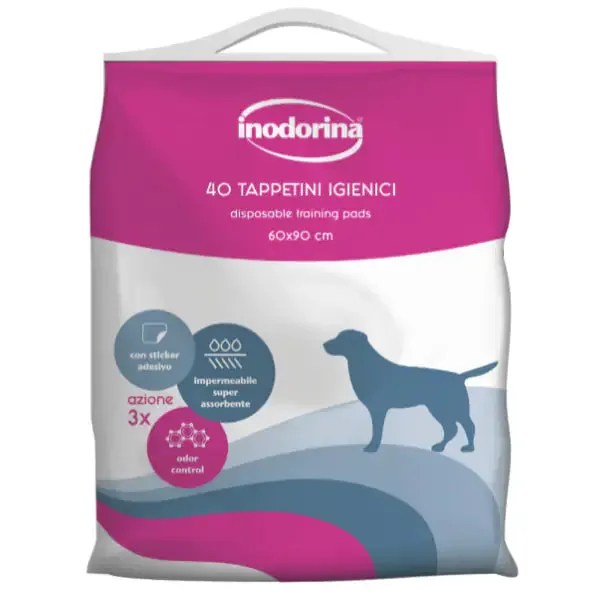 Inodorina Tappetino Igienico con Sticker adesivo 40 pezzi 60x90 cm Neutro