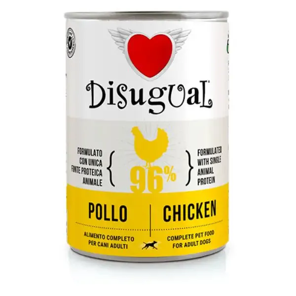 Disugual Monoproteico Grain Free 400 gr Pollo - Umido monoproteico cane