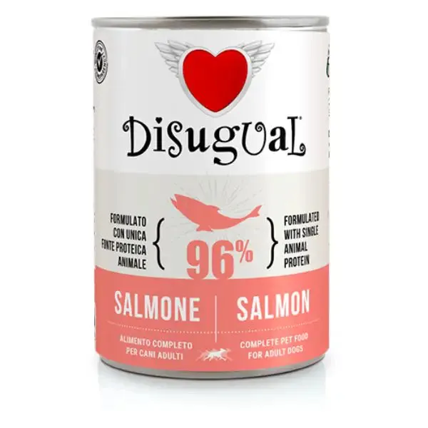 Disugual Monoproteico Grain Free 400 gr Salmone - Umido monoproteico cane