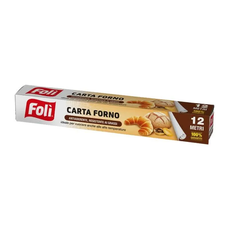 FOLIROLL Carta Forno 12mt - Ideale per Cottura e Conservazione