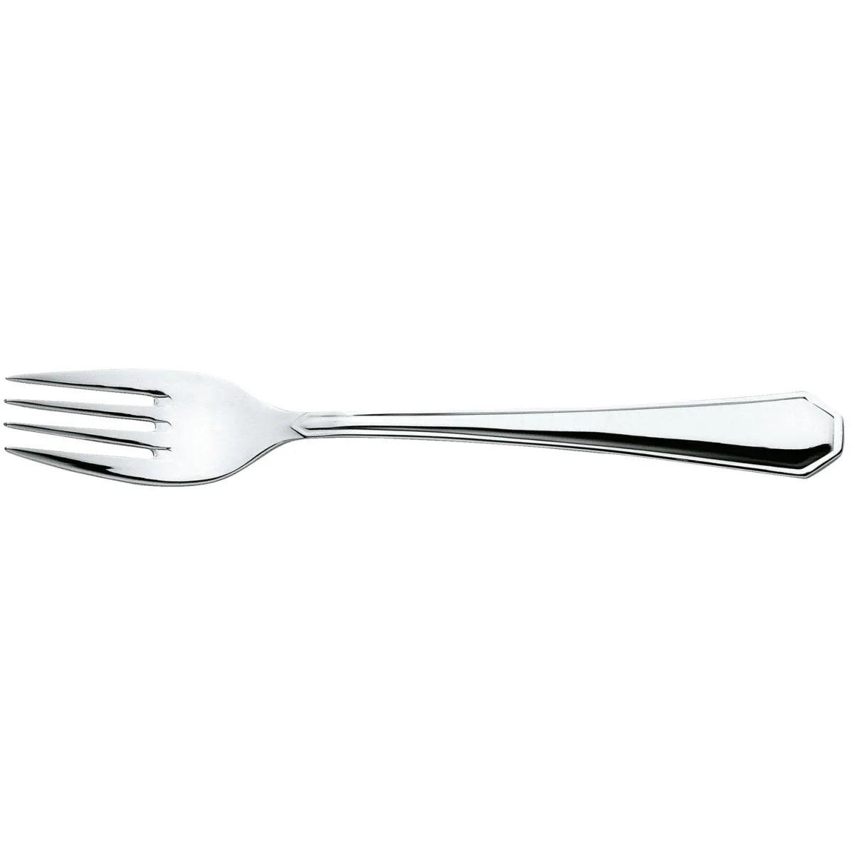 12x PULSIVA Forchetta tavola Tunis Basic; 19.5 cm (L); argento, manico argento; 12 pz. / Pacco