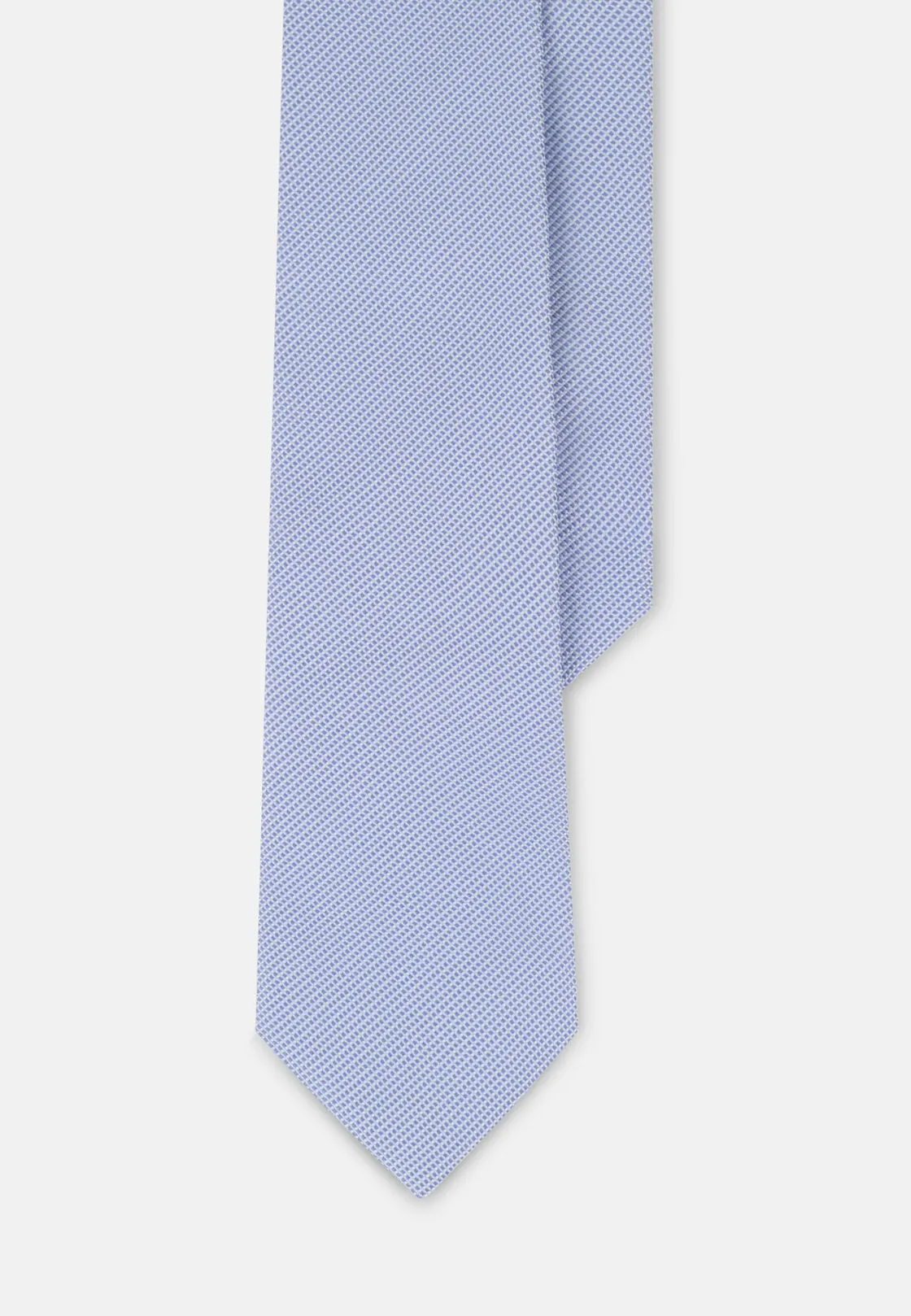 Boggi, Cravatta Cerimonia Jacquard Armaturato In Seta, Uomo, Azzurro