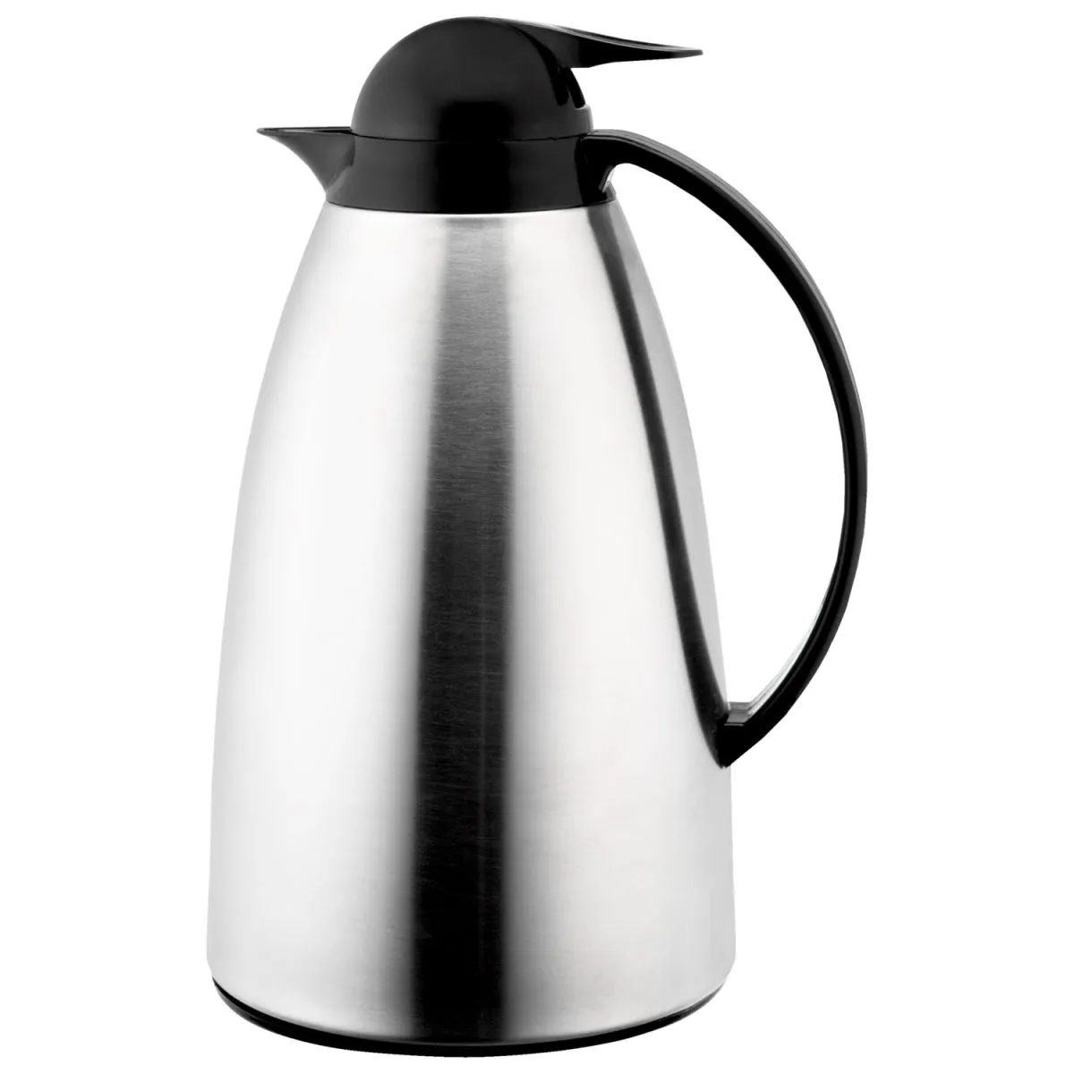 PULSIVA Caraffa termica Basic Pro; 1000 ml, 16.5x27 cm (ØxH); argento/nero; cilindrica