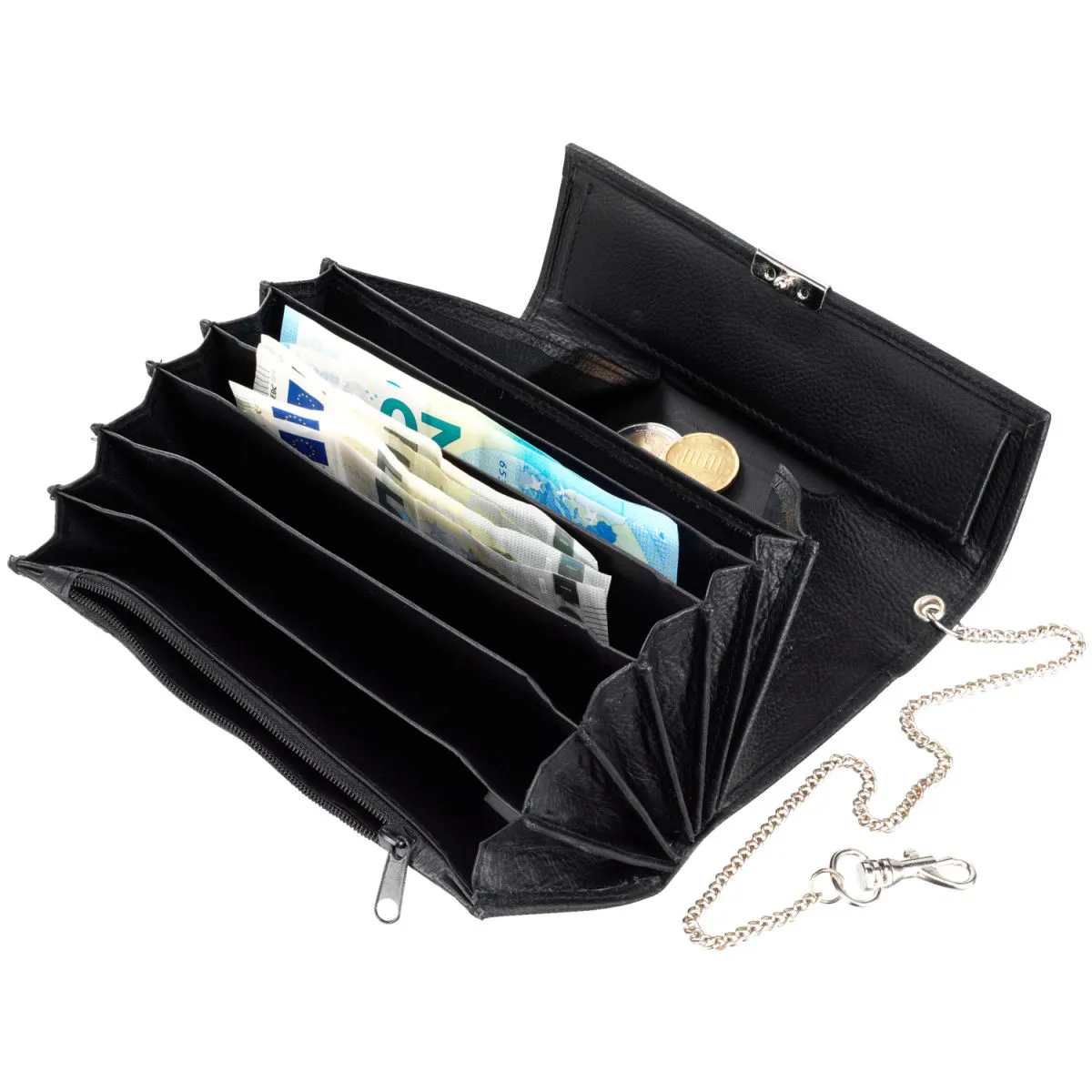 PULSIVA Borsello per cameriere Lugano; 17.5x9 cm (LxL); nero; rettangolare