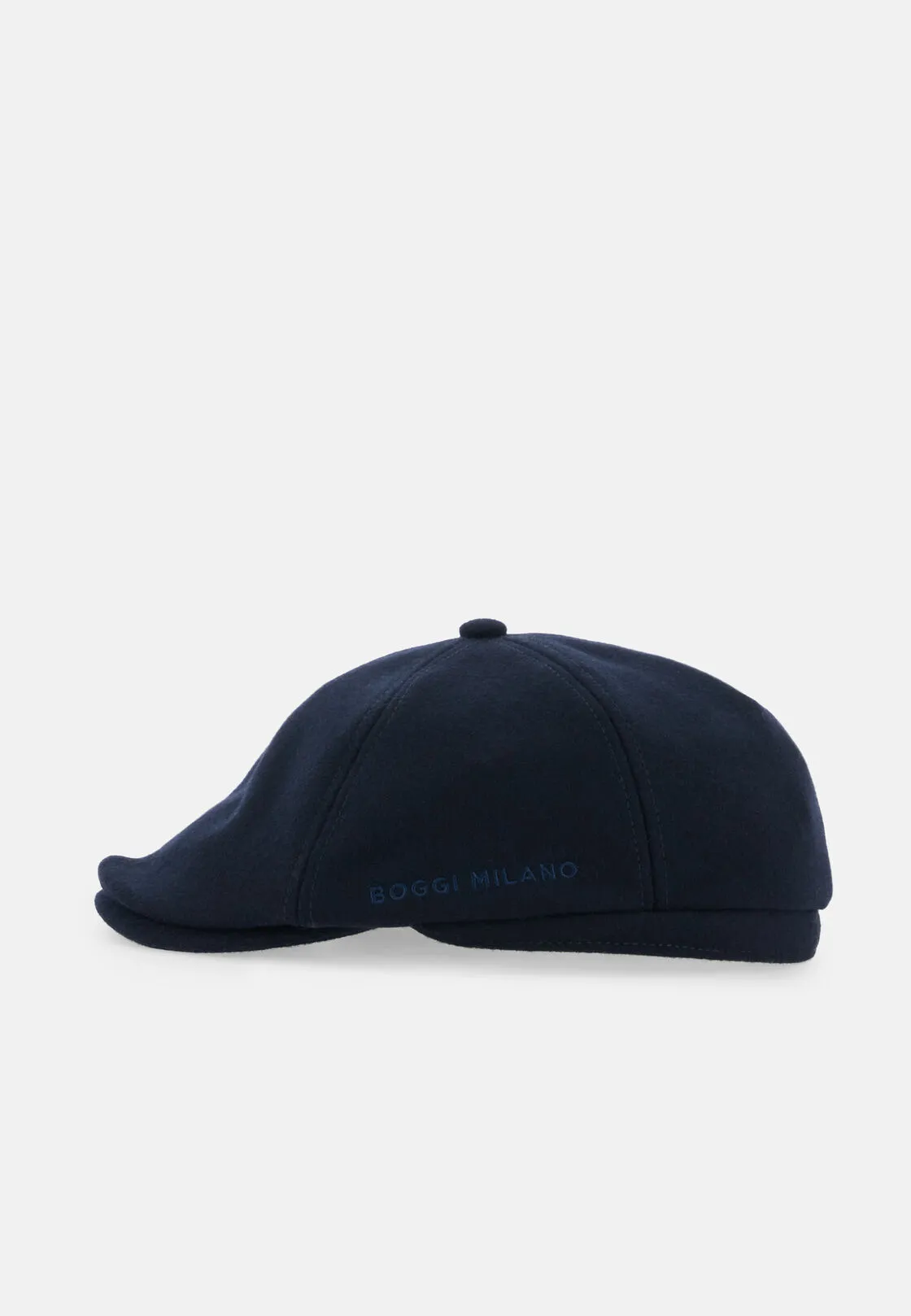Boggi, Coppola In Flanella Misto Lana, Uomo, Navy, Taglia: M