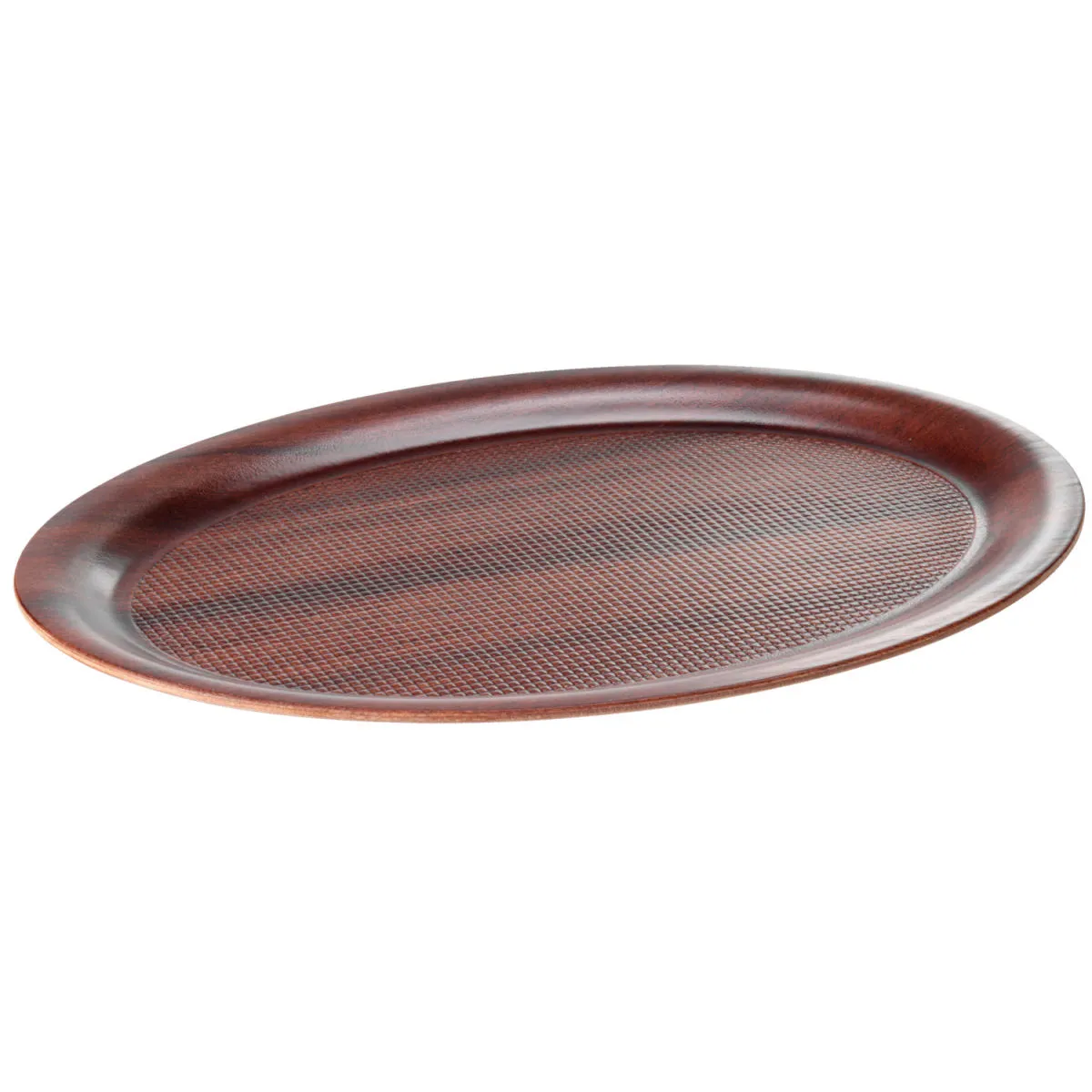 PULSIVA Vassoio di servizio Tile oval; 26x20 cm (LxL); marrone; ovale