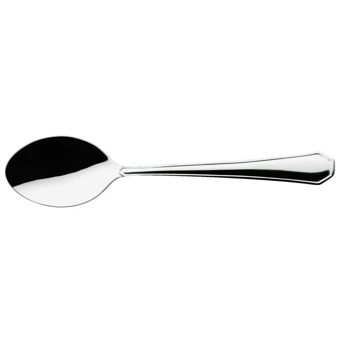 12x PULSIVA Cucchiaino tè Tunis Basic; 14.2 cm (L); argento, manico argento; 12 pz. / Pacco