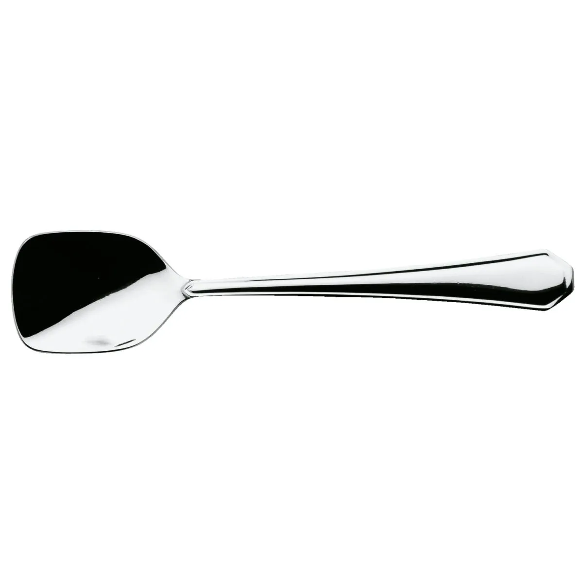 12x PULSIVA Cucchiaio gelato Tunis Basic; 13.5 cm (L); argento, manico argento; 12 pz. / Pacco