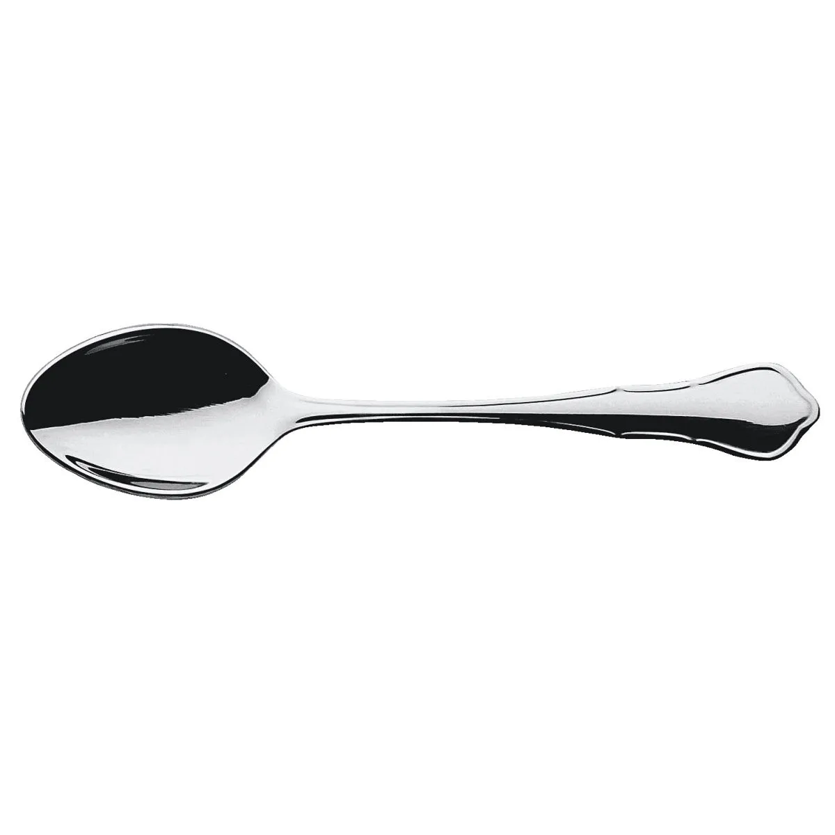12x PULSIVA Cucchiaino caffè Malaga II; 11.2 cm (L); argento, manico argento; 12 pz. / Pacco