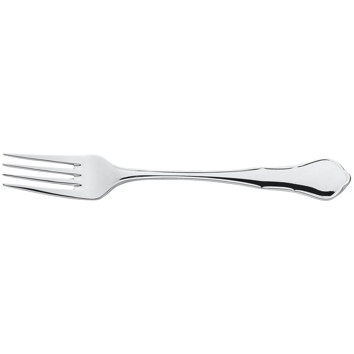 12x PULSIVA Forchetta tavola Malaga II; 20.2 cm (L); argento, manico argento; 12 pz. / Pacco