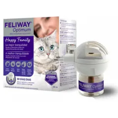 Feliway Optimum diffusore anti ansia per ambienti domestici Gatto per gatti Diffusore + Ricarica - Antiansia per gatti