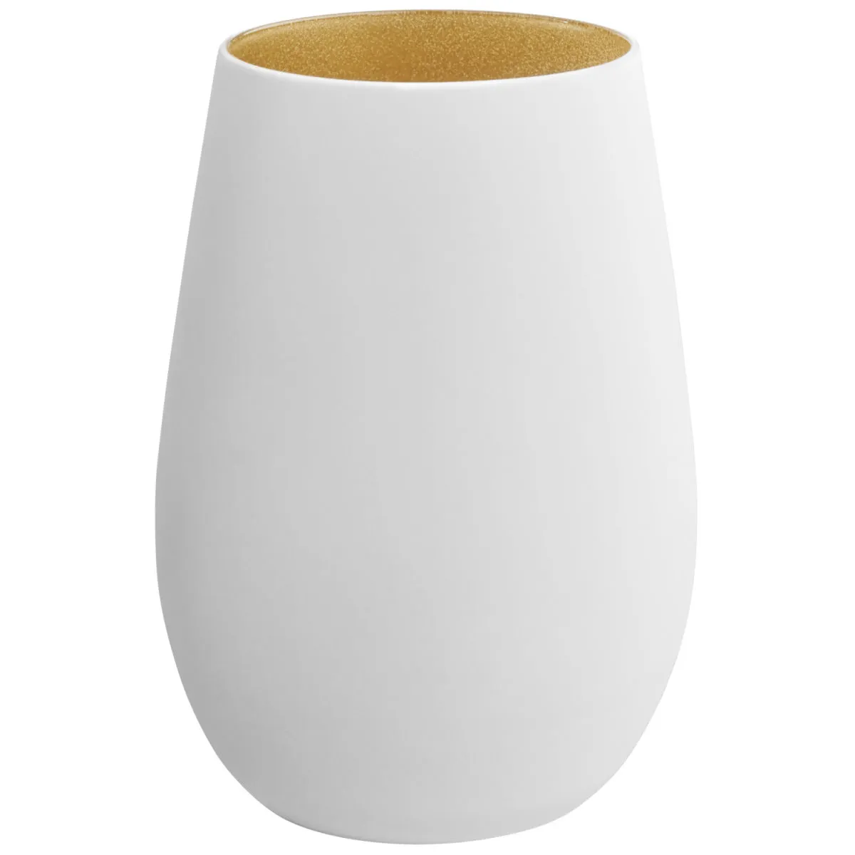6x VEGA Bicchiere acqua Joleen; 460 ml, 6.4x12 cm (ØxH); bianco/oro; 6 pz. / Pacco