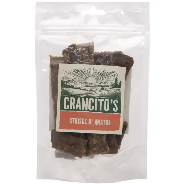 Crancito's snack naturale Dog Adult Strisce Anatra - 80 gr