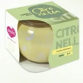 Deliziosa Candela Citronella 85gr - 26 Ore di Freschezza per la Casa