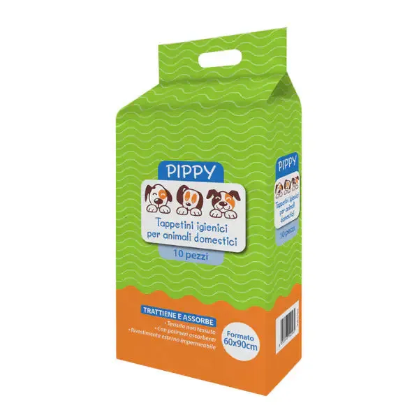 Tappetini igienici per animali domestici Pippy PetUp 10 pezzi 60x90 cm