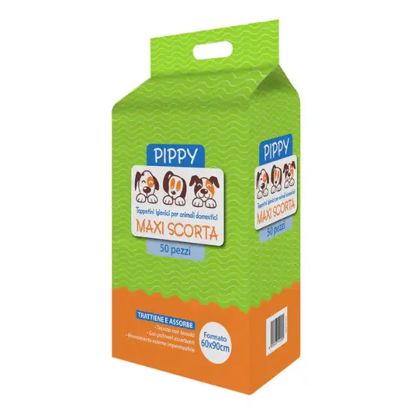Tappetini igienici per animali domestici Pippy PetUp 50 pezzi 60x90 cm