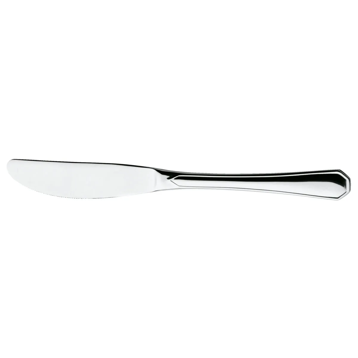 12x PULSIVA Coltello antipasto / dessert Tunis Basic; 19.6 cm (L); argento, manico argento; 12 pz. / Pacco