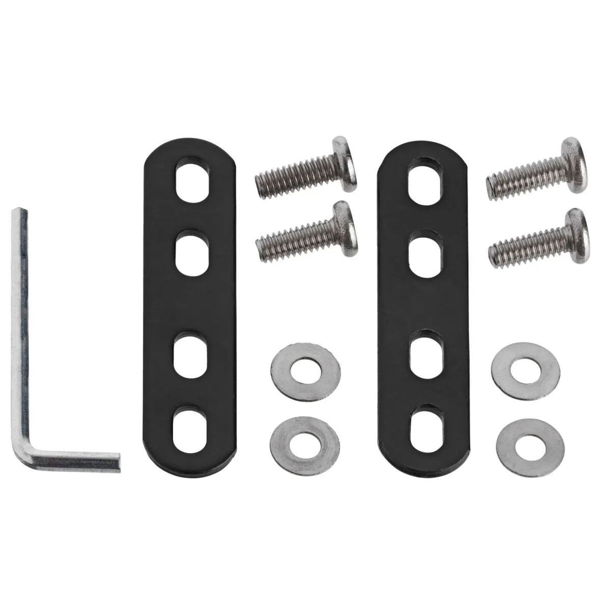 2x VEGA Connettore per mobili Lika; 4x4x6.5 cm (LxHxL); grigio/marrone; rettangolare; 2 pz. / Pacco
