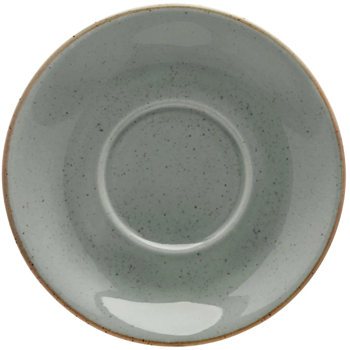 6x VEGA Piattino per tazza cappuccino Sidina; 16 cm (Ø); grigio; rotonda; 6 pz. / Pacco