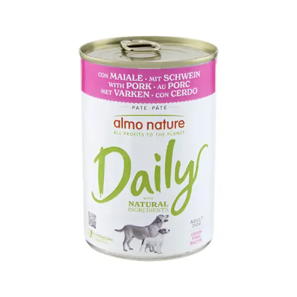 Almo Nature Daily Nutrition Menù 400 gr Maiale - Cibo umido per cani