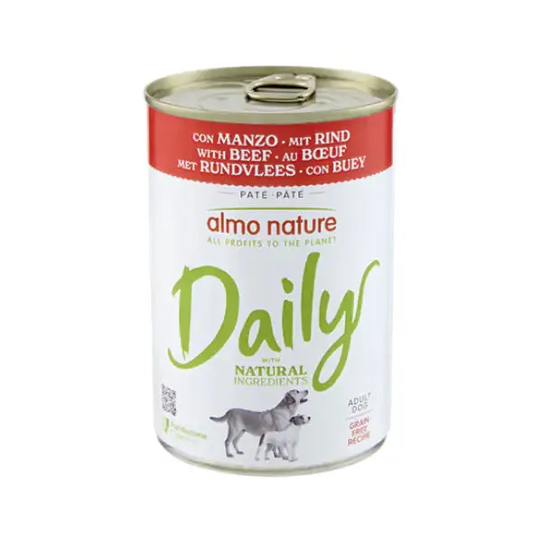 Almo Nature Daily Nutrition Menù 400 gr Manzo - Cibo umido per cani