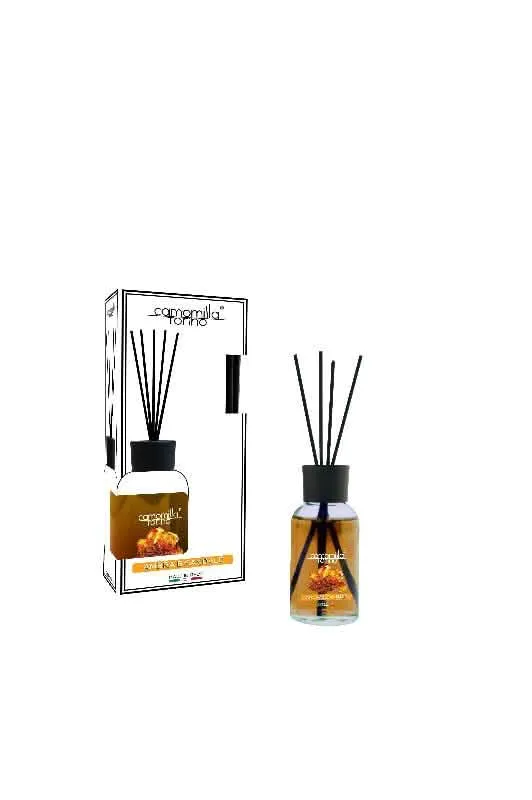 Deodorante per Ambienti Camomilla con Bastoncini 30ml Ambra e Sand