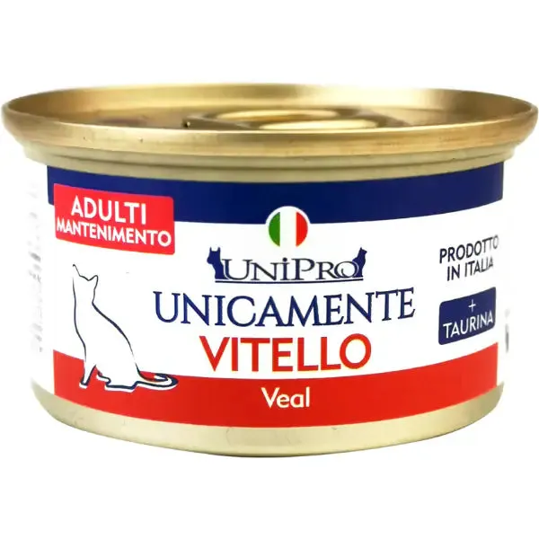 Unipro Unicamente Cat Adult 85 gr Vitello - confezione da 24 pezzi