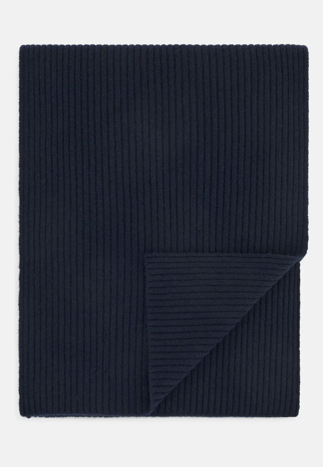 Boggi, Sciarpa A Coste In Cashmere, Uomo, Navy