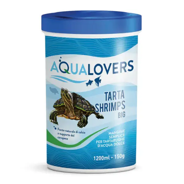 Mangime per tartarughe d'acqua dolce Tarta Shrimps Big Aqualovers 150 gr (1200 ml) - Cibo per tartarughe