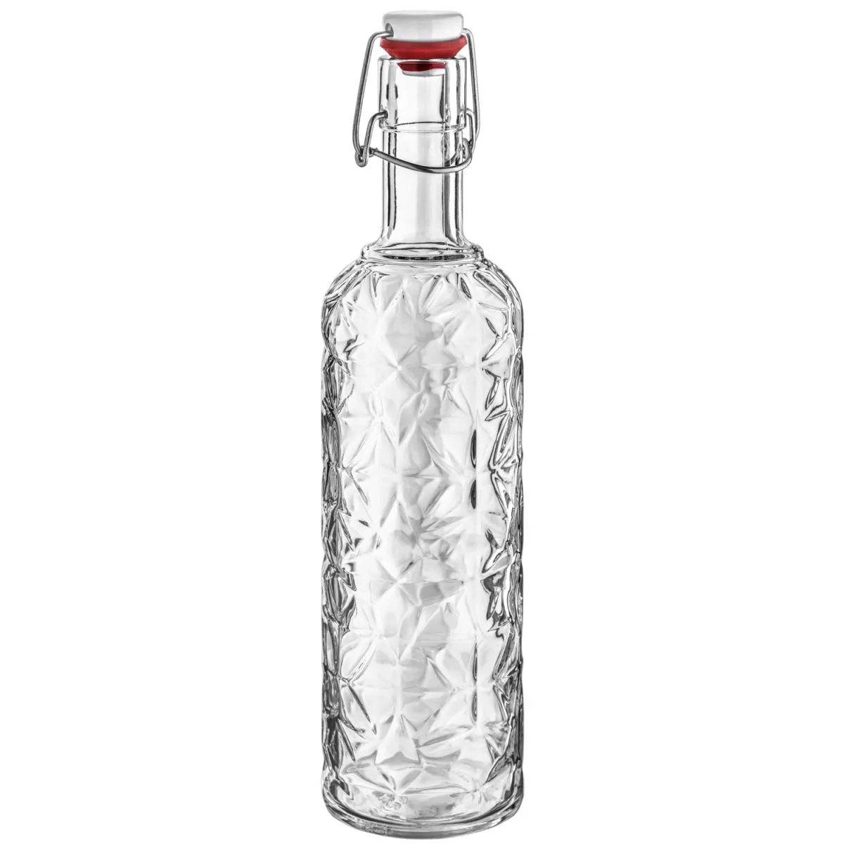6x Bormioli Rocco Bottiglia chiusura a clip Oriente; 1050 ml, 8.5x32 cm (ØxH); trasparente; 6 pz. / Pacco
