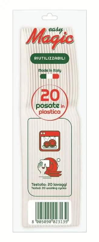 Set di 20 Coltellini Compact DOPLA in Bianco - Eleganza e Praticità per la Casa