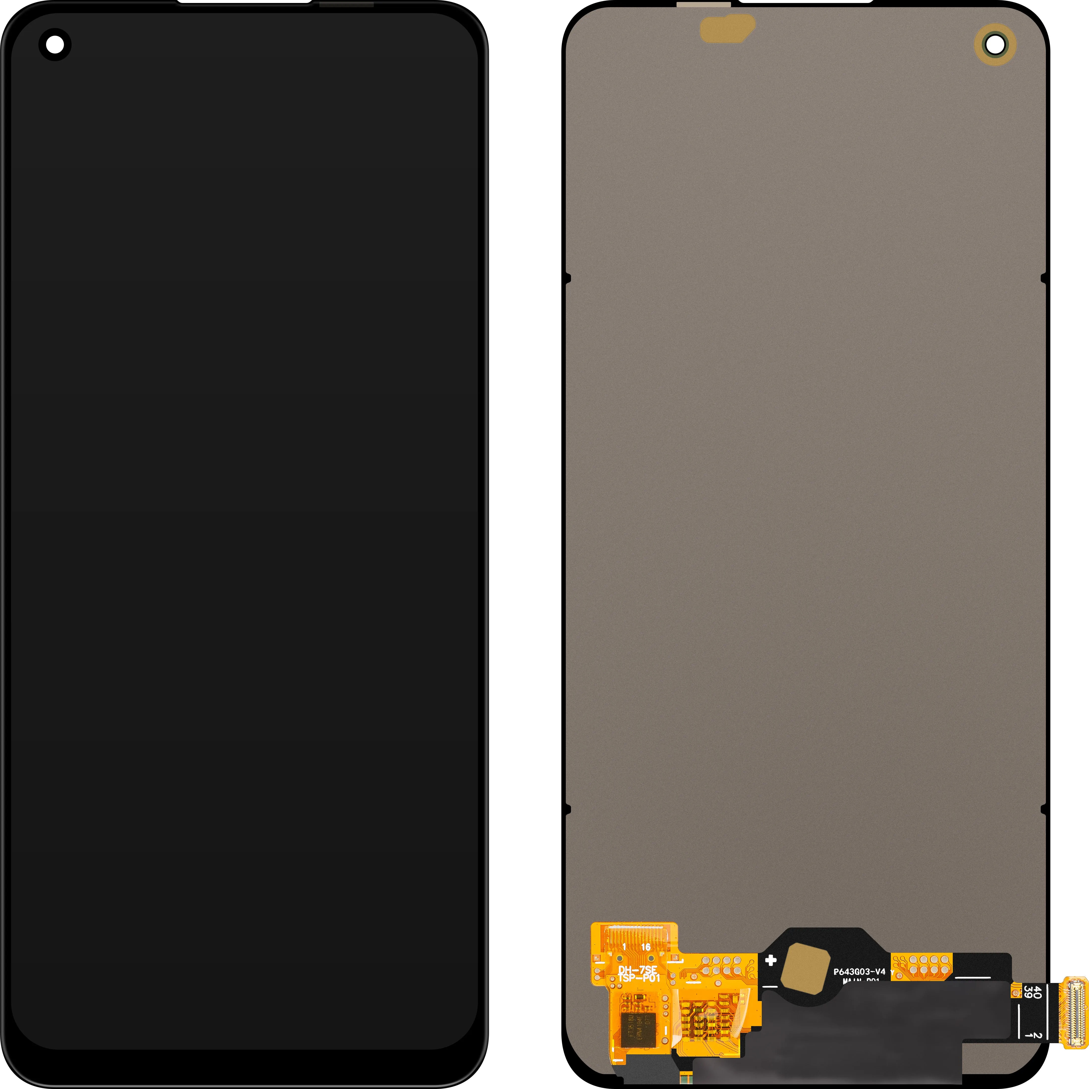 Display con Touchscreen MP compatibile con Oppo A78 4G / F21 Pro / Find X5 Lite / Reno7 / Reno7 SE 5G / Reno8 4G / Reno8 T, Versione OLED