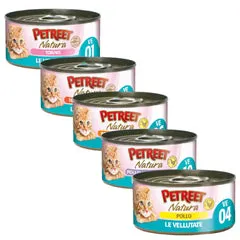 Petreet Vellutate Cat 70 gr Tonno e carote - confezione da 24 pezzi - Cibo umido per gatti