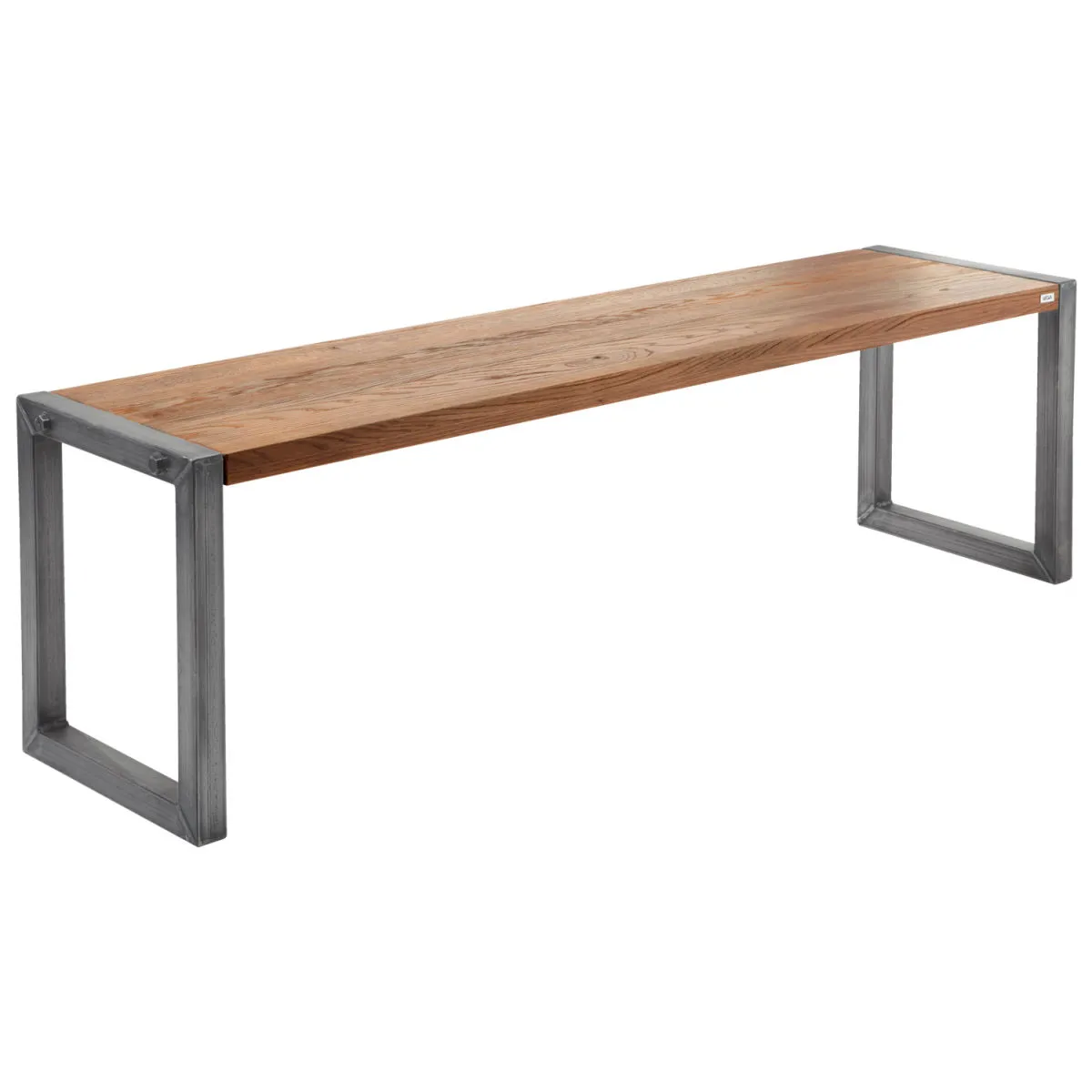 VEGA Panca Torres a tre posti; 148x38x45 cm (LxPxH); quercia antica/marrone