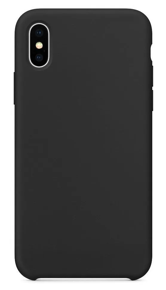 Custodia per Apple iPhone XS / X, OEM, Pure Silicone, Nera