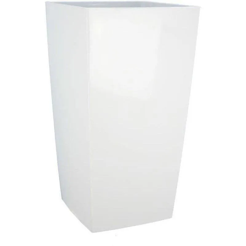 Vaso Riviera Nuance Bianco Quadrato 38 x 38 x 69 cm 69L Interno Esterno